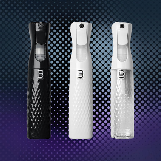 Beveled Spray Bottles 3-Pack