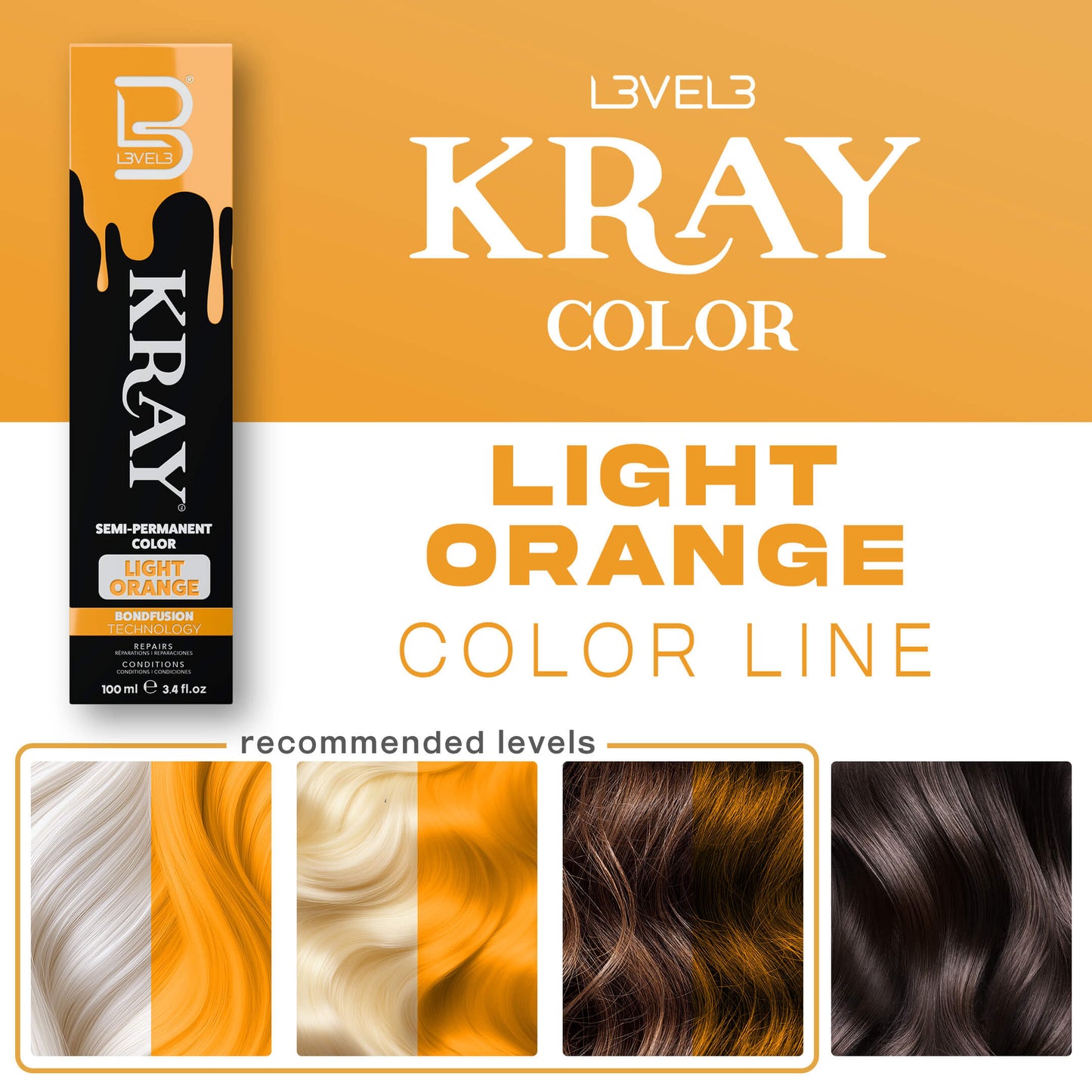 Light Orange Semi Permanent Color