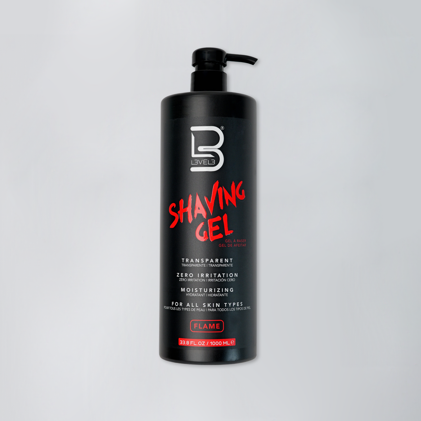 Gel de afeitar transparente