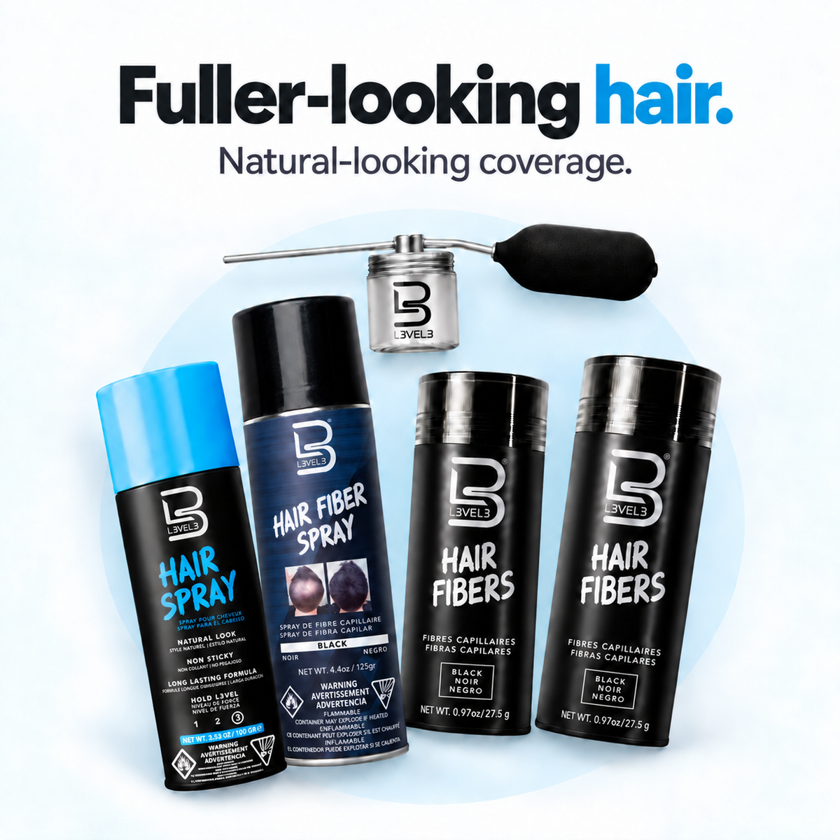 Hair Fiber Kit 5-Pack