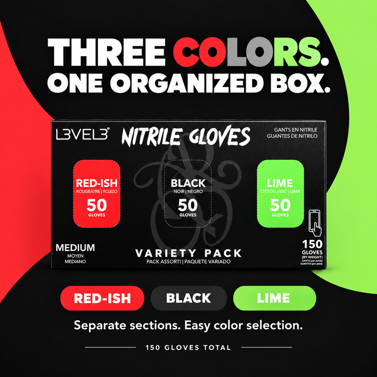 Nitrile Gloves Variety Pack