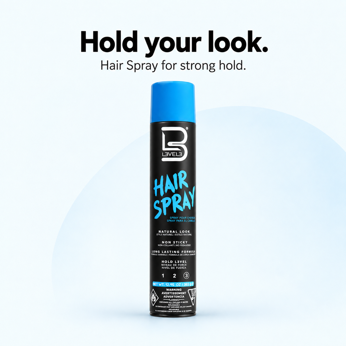 Paquete de spray para el cabello y spray fijador