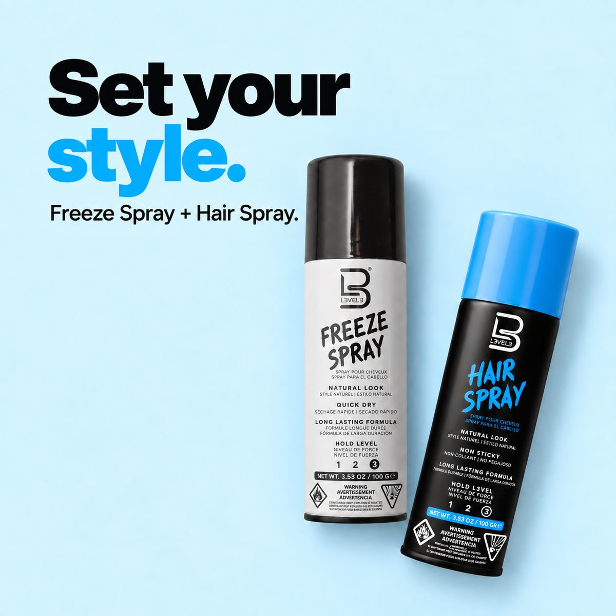 Congelar spray para el cabello