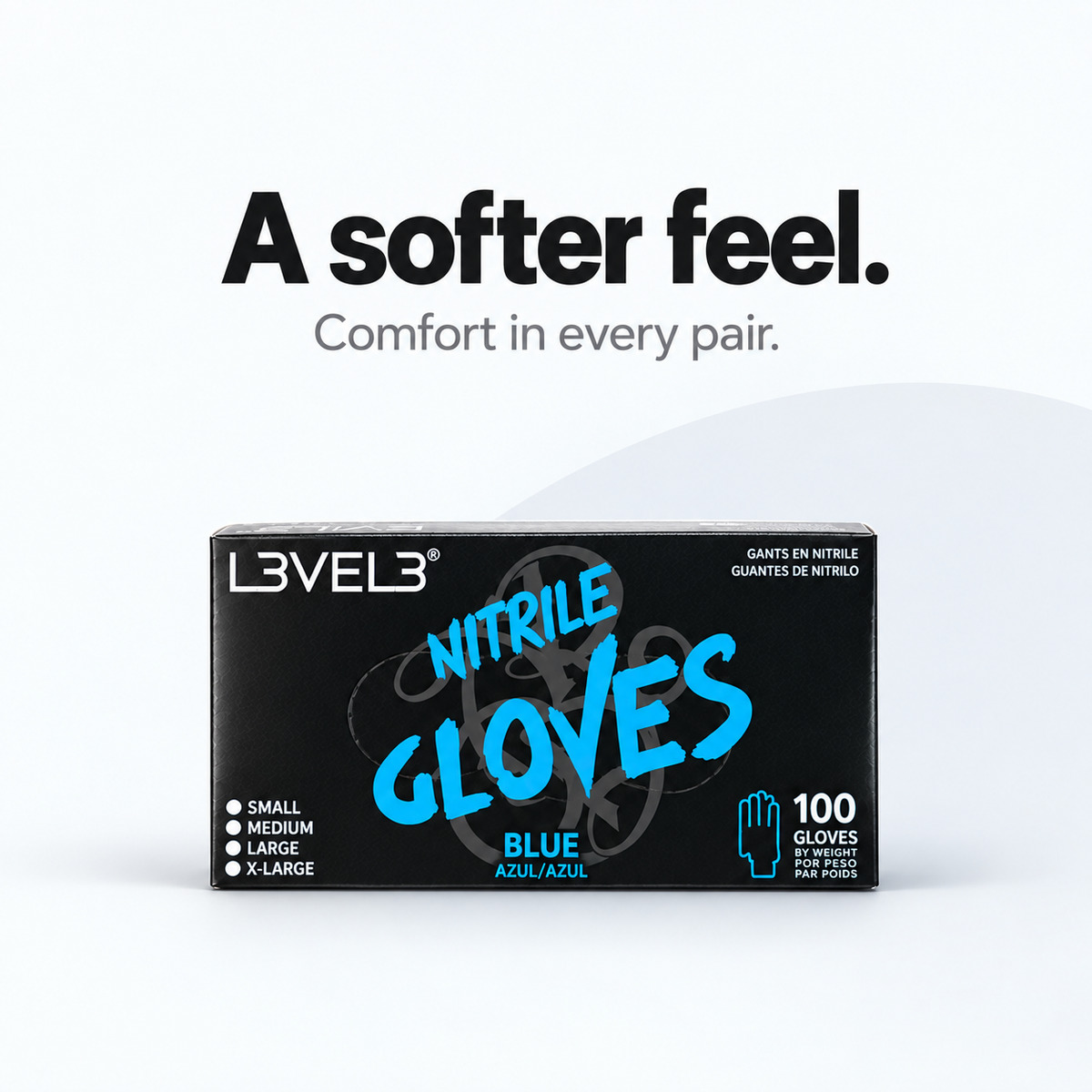 Guantes de nitrilo mate – Paquete de 5