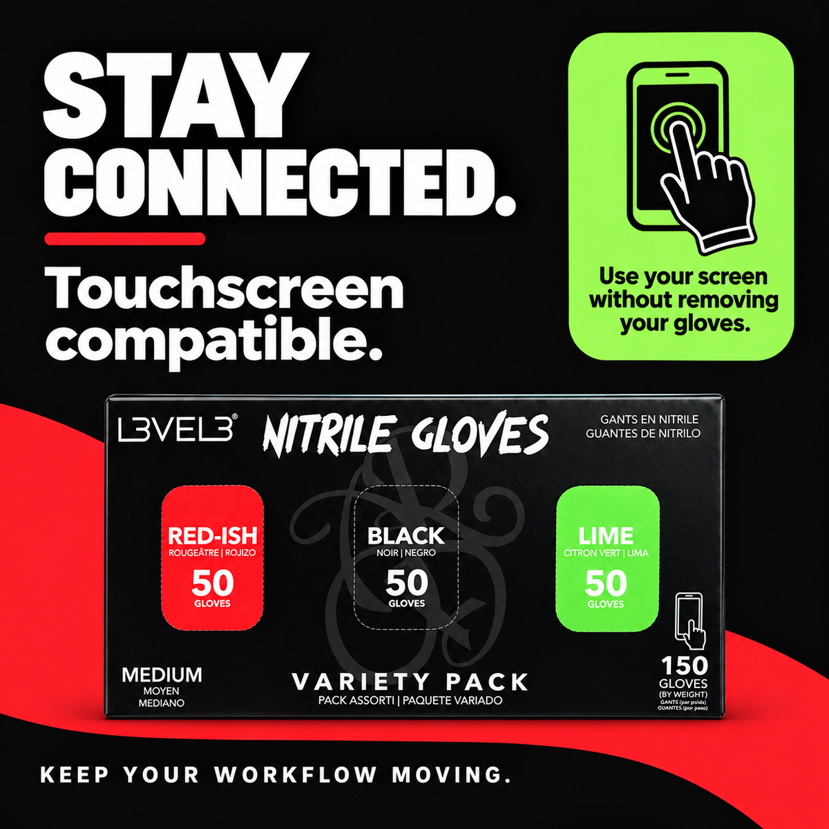 Nitrile Gloves Variety Pack