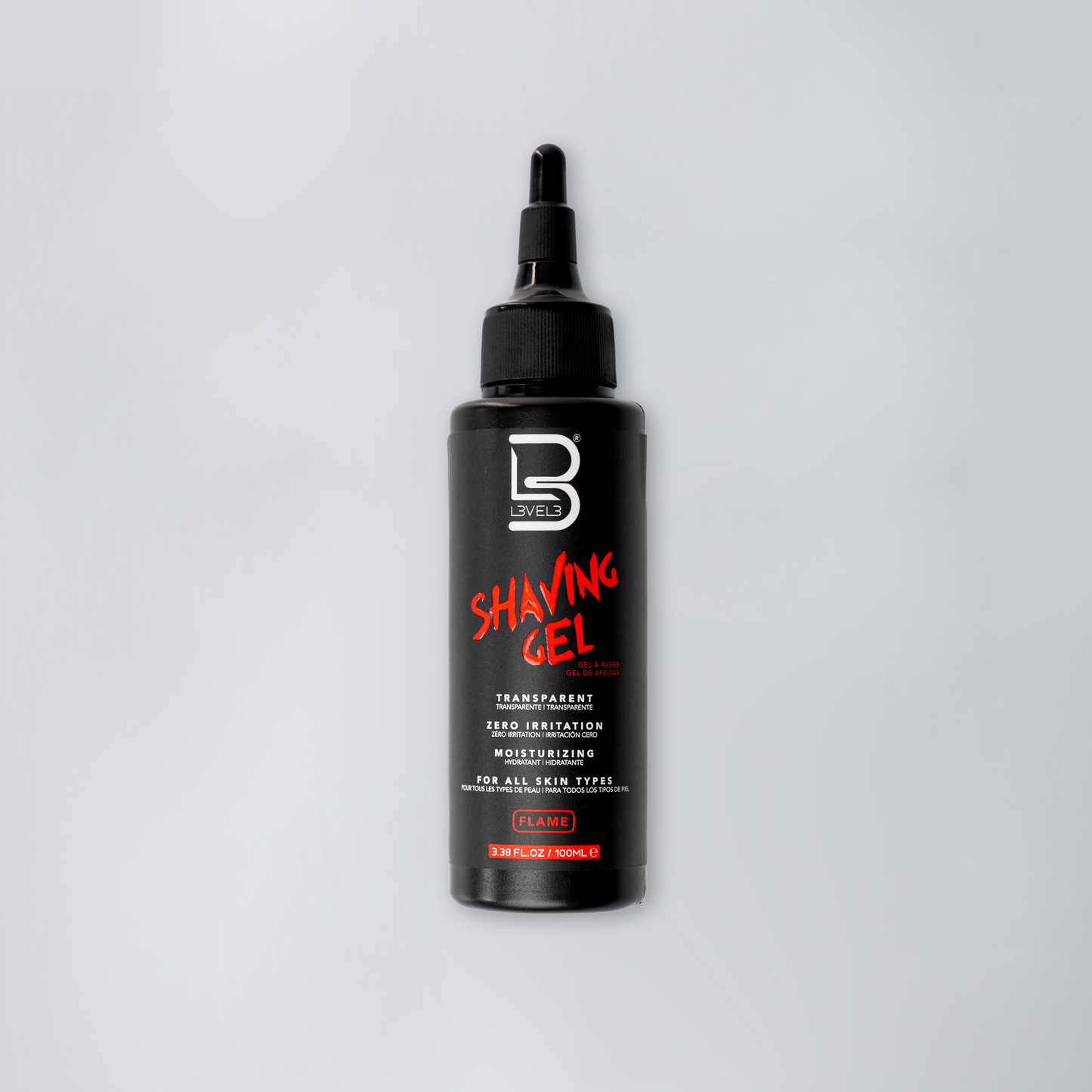 Gel de afeitar transparente