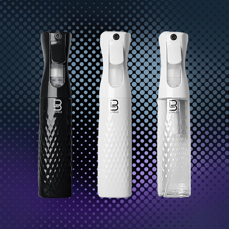 Beveled Spray Bottles 3-Pack
