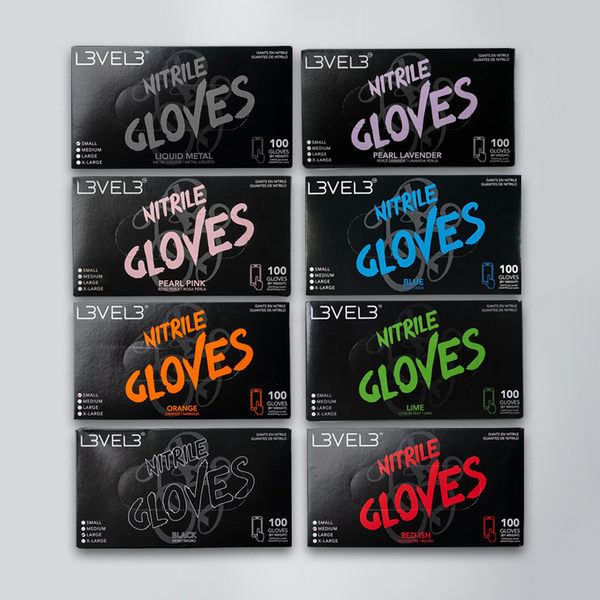Complete Nitrile Glove Collection – 8 Pack – L3VEL3