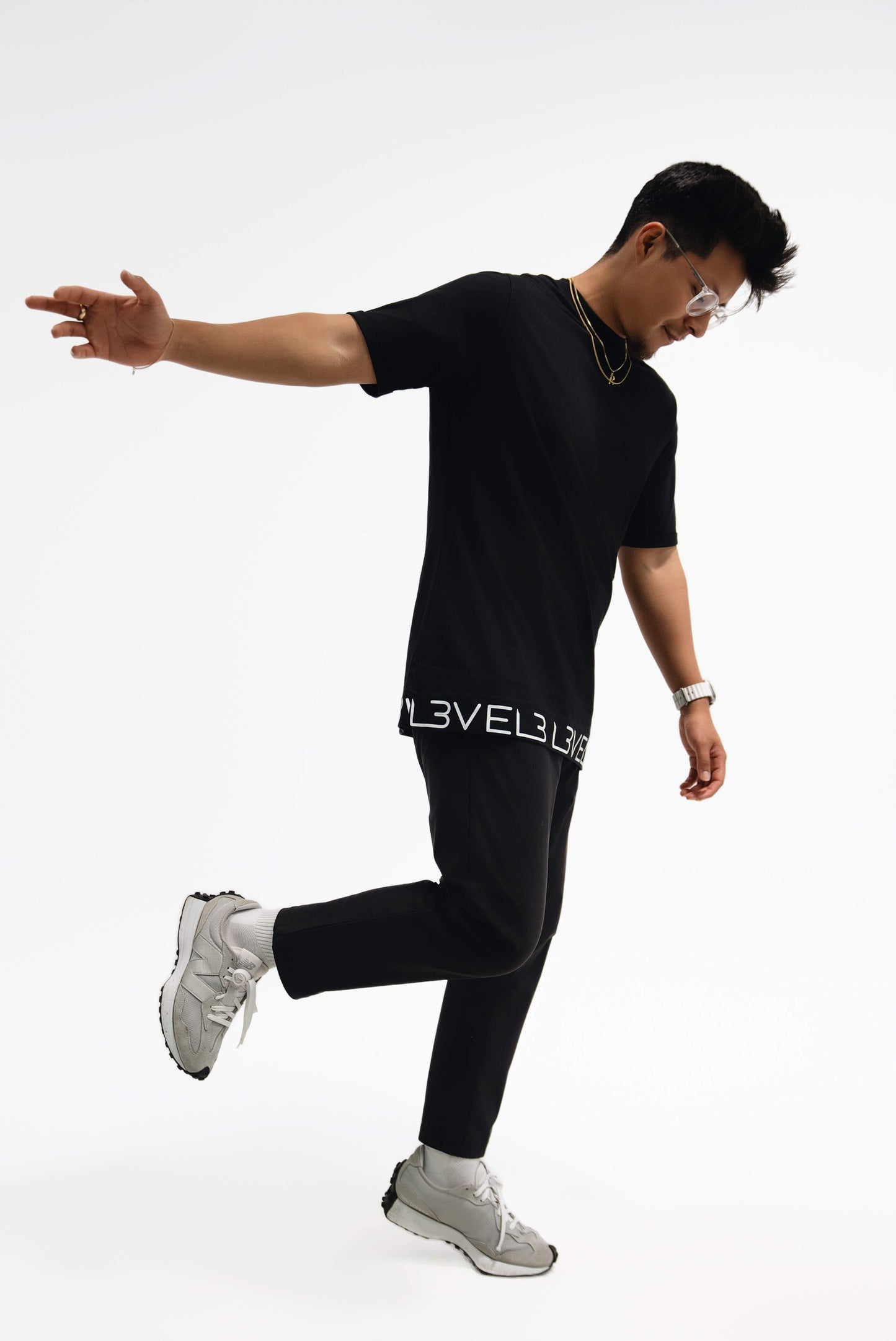 L3VEL3™ Premium Logo Strip tee