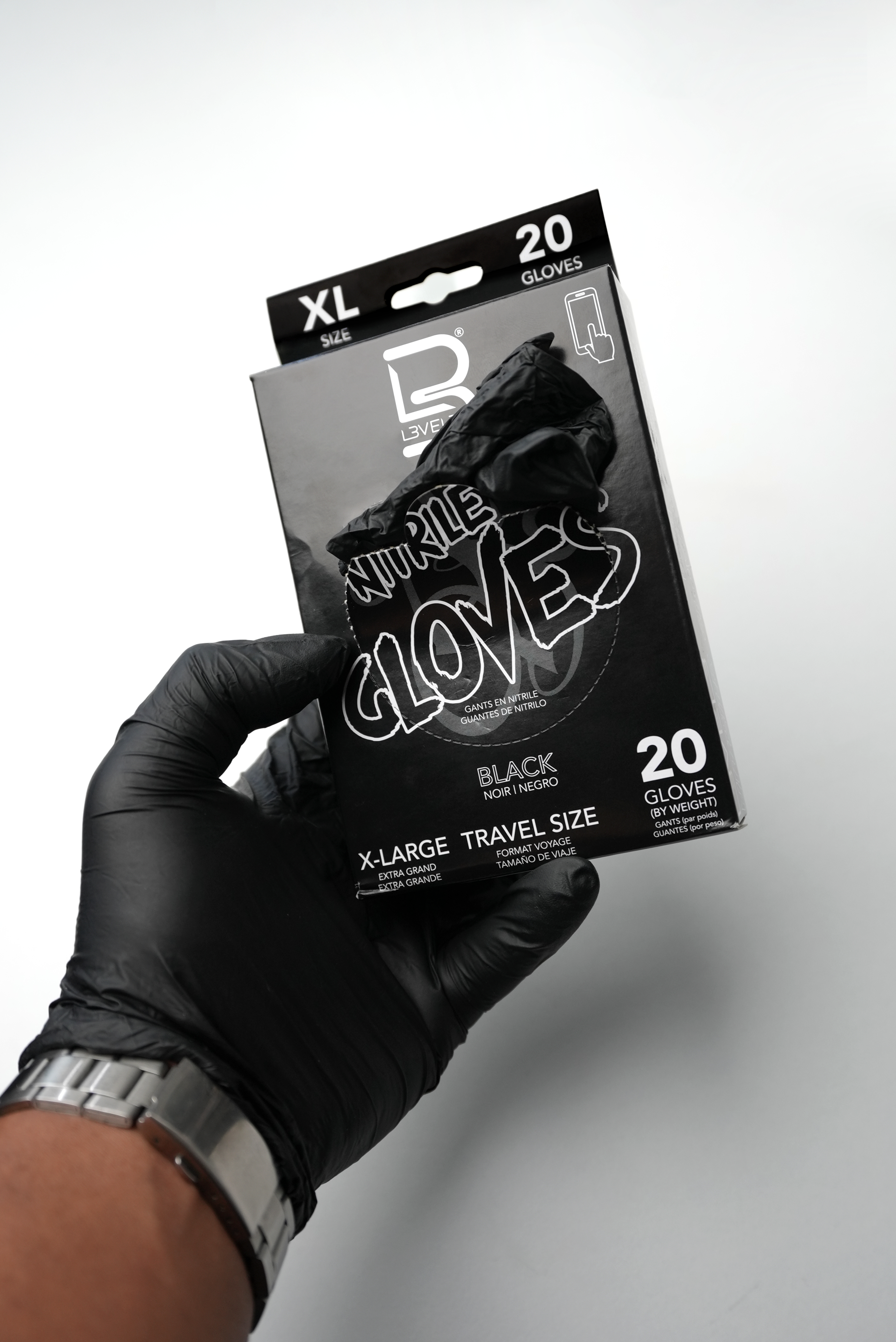 Professional Nitrile Gloves – Travel Size (20 Count)