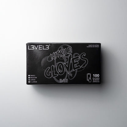 Level 3 Nitrile Gloves Black