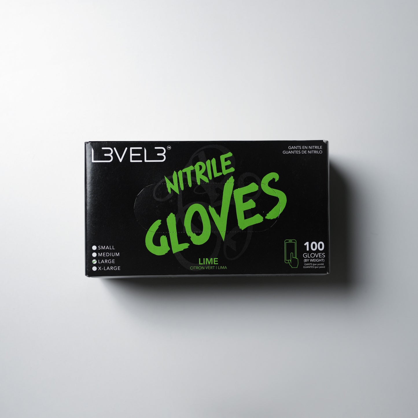 Level 3 Nitrile Gloves Lime