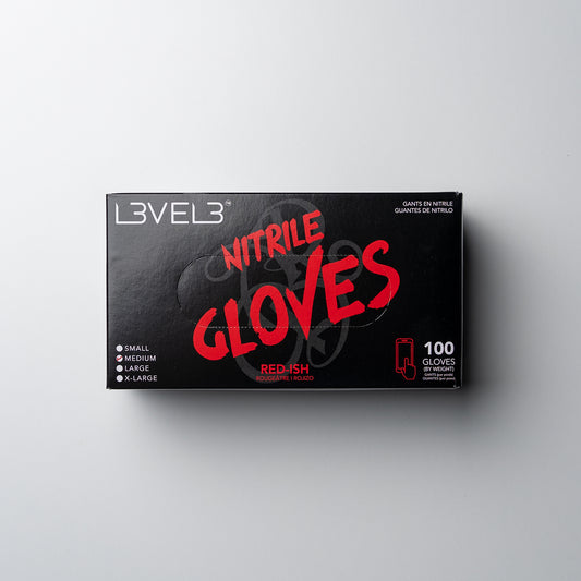 Level 3 Nitrile Gloves Red