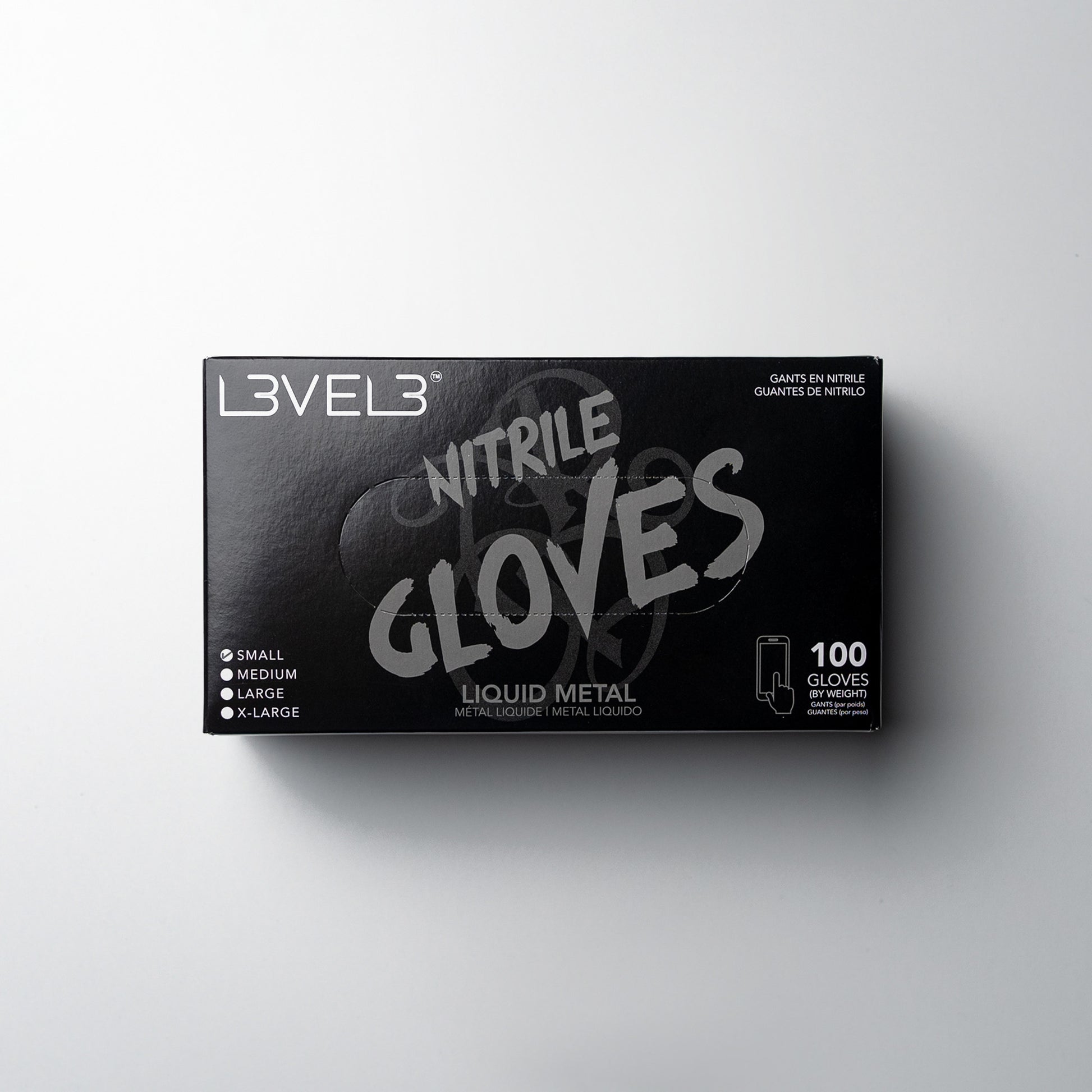 Level 3 Nitrile Gloves Liquid Metal