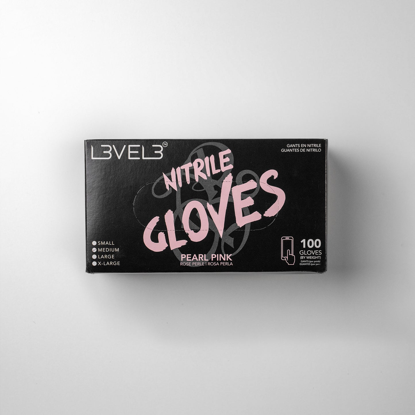 Level 3 Nitrile Gloves Pearl Pink
