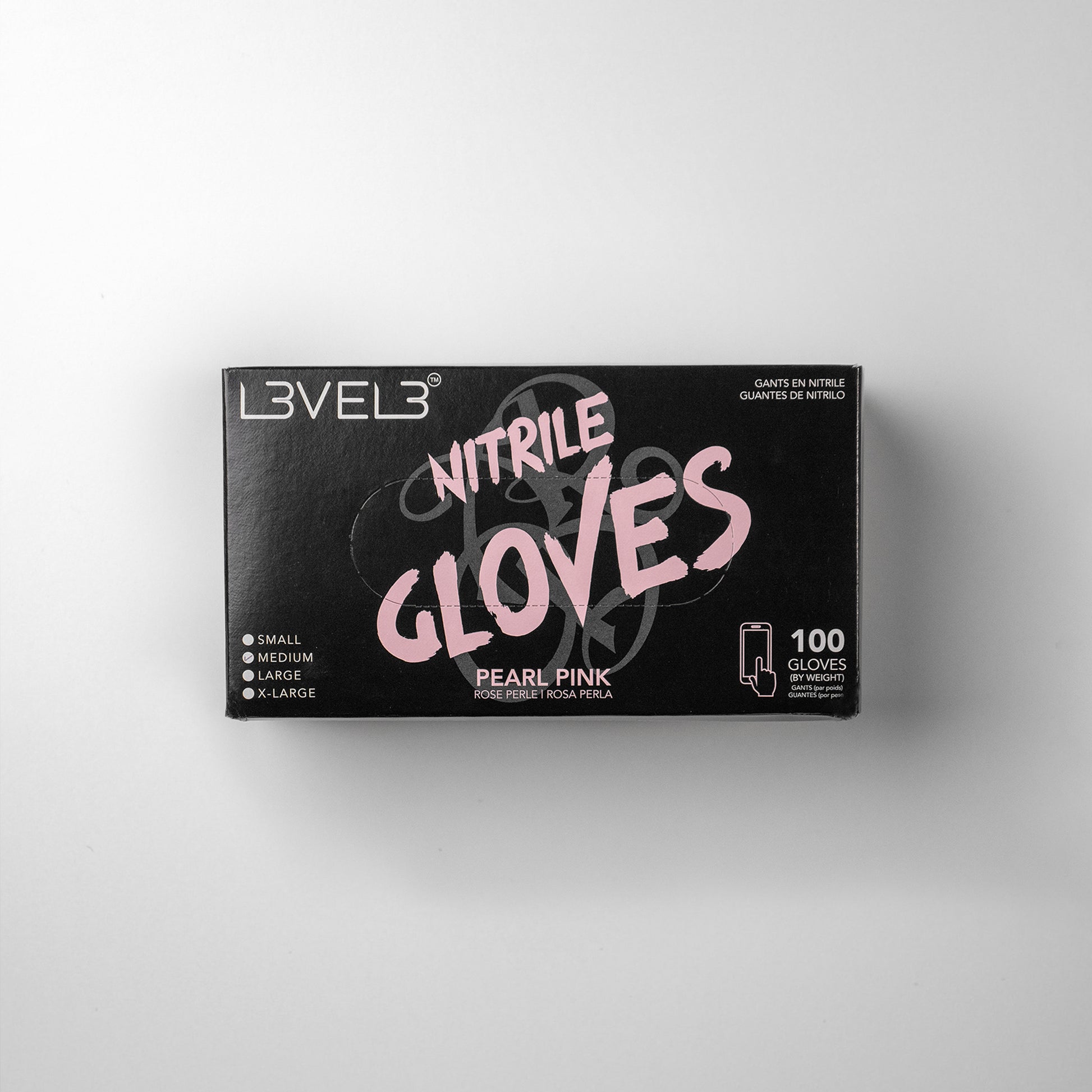 Level 3 Nitrile Gloves Pearl Pink