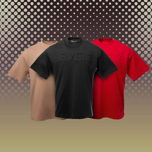 Oversized Logo Tee Mix & Match Bundle 3-Pack – L3VEL3