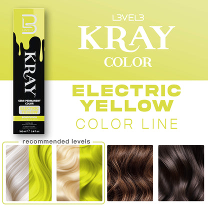 Electric Yellow Semi Permanent Color