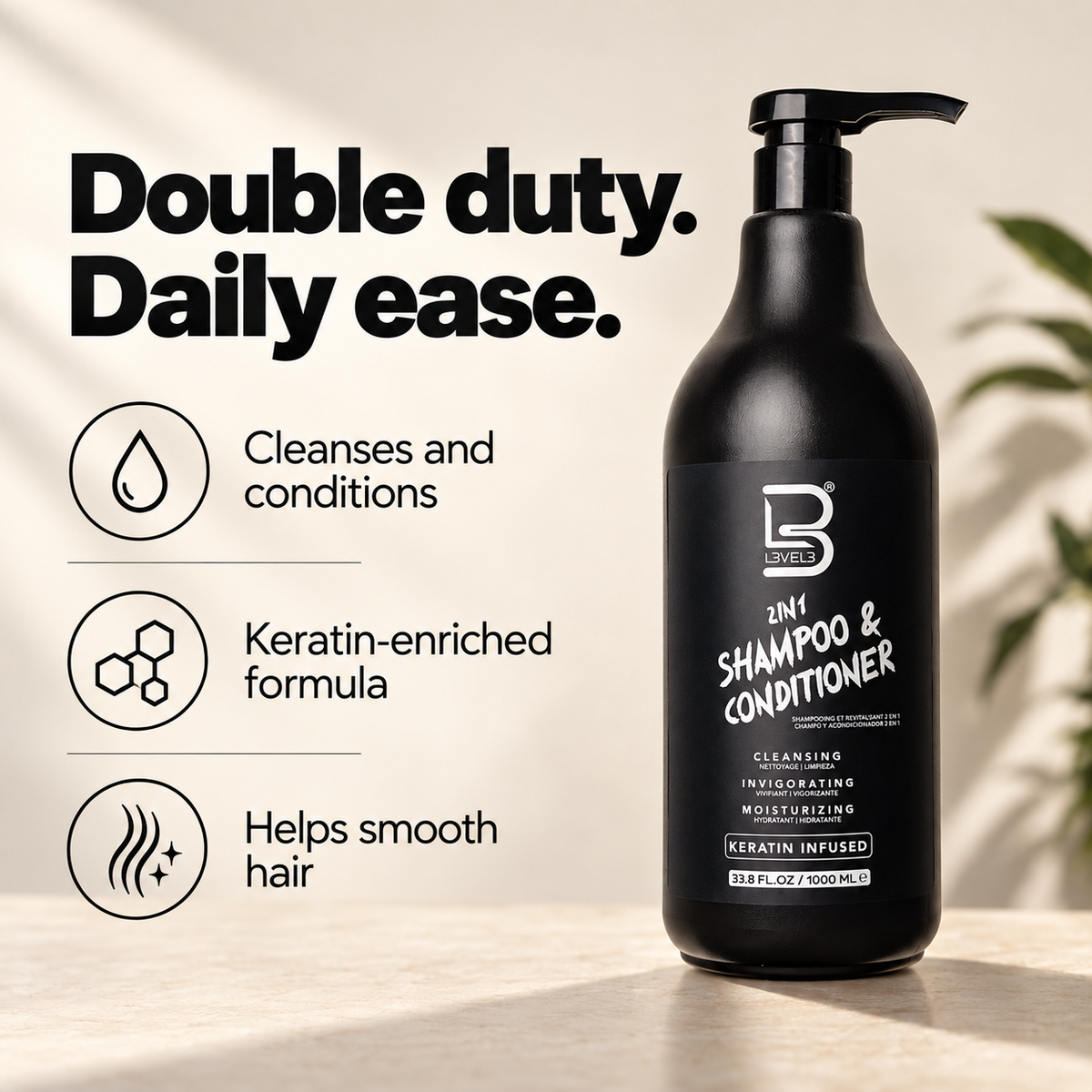 2 IN 1 Shampoo & Conditioner