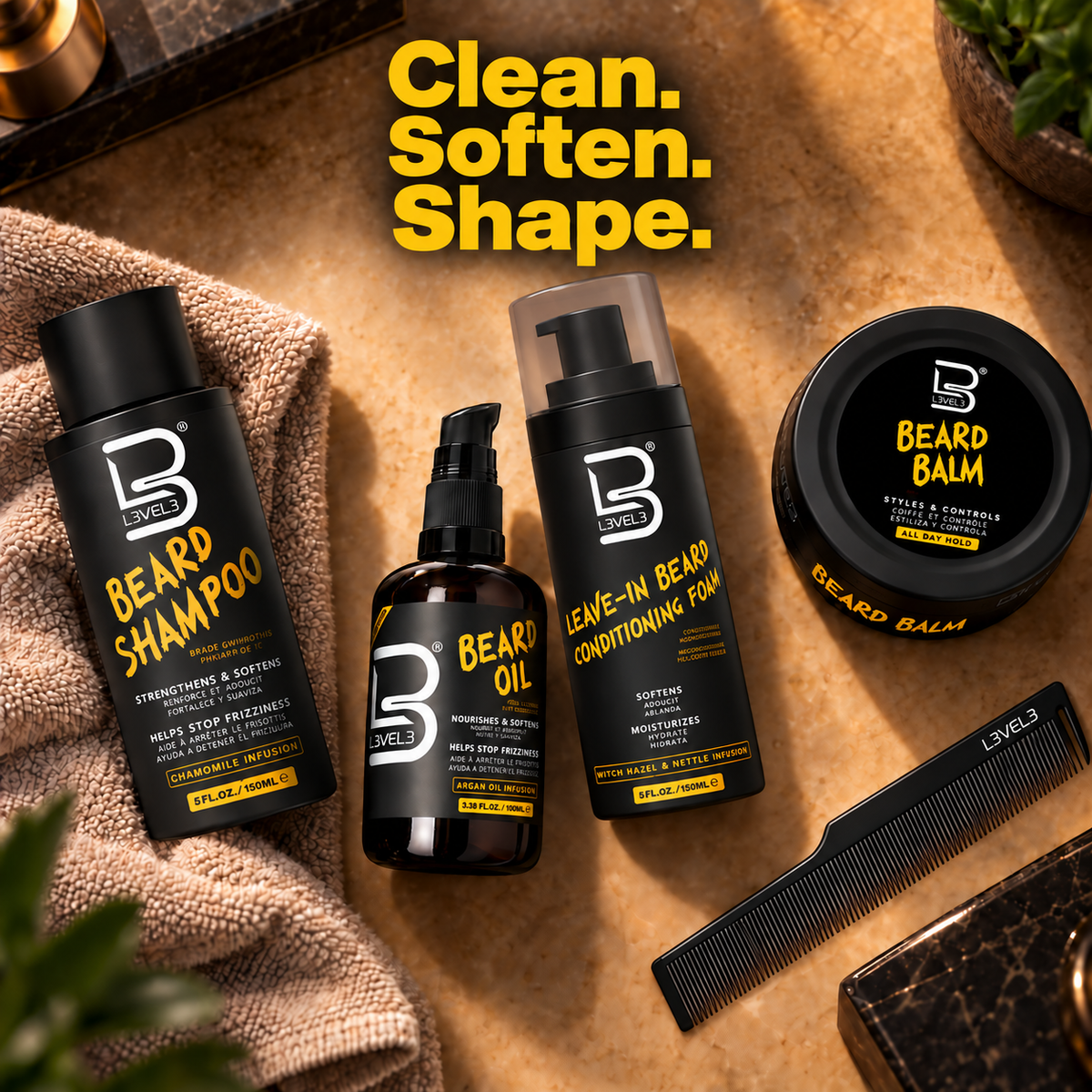 Set completo para el cuidado de la barba