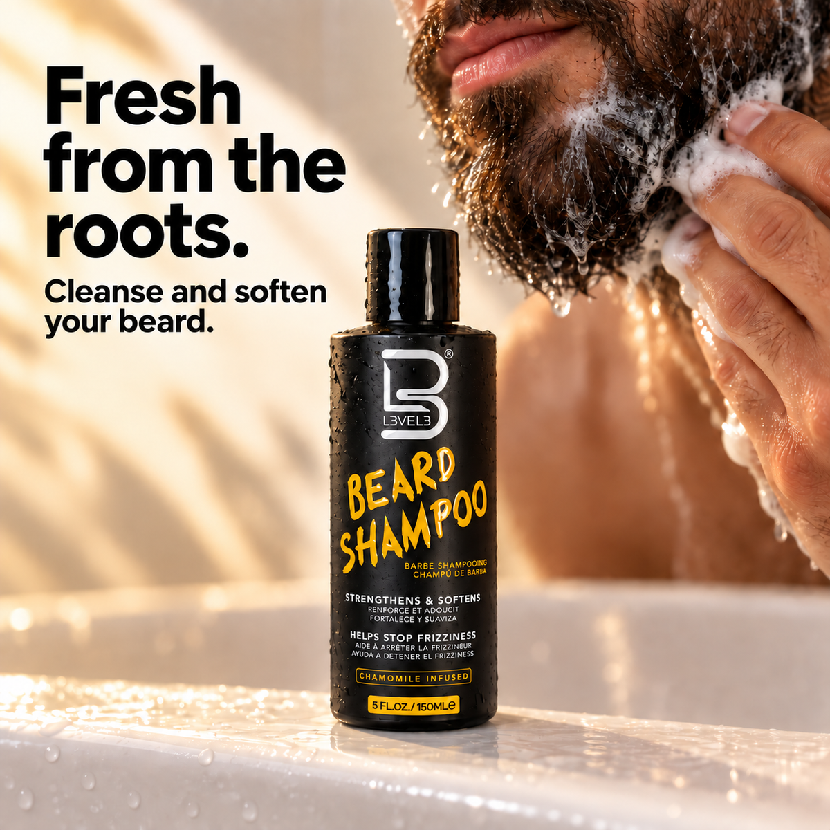 Chamomile Beard Shampoo | Softening Beard Wash – L3VEL3