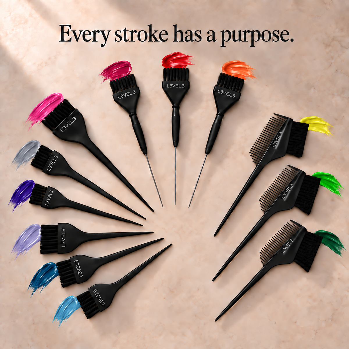 12 Pc Color Brush Set
