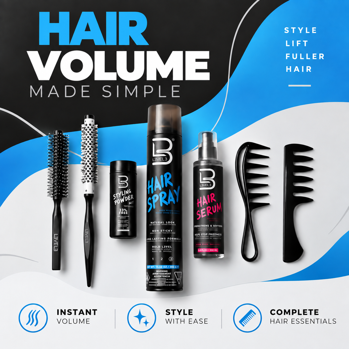 Kit para dar volumen al cabello
