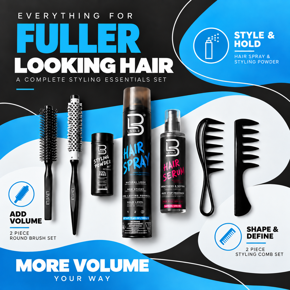 Kit para dar volumen al cabello