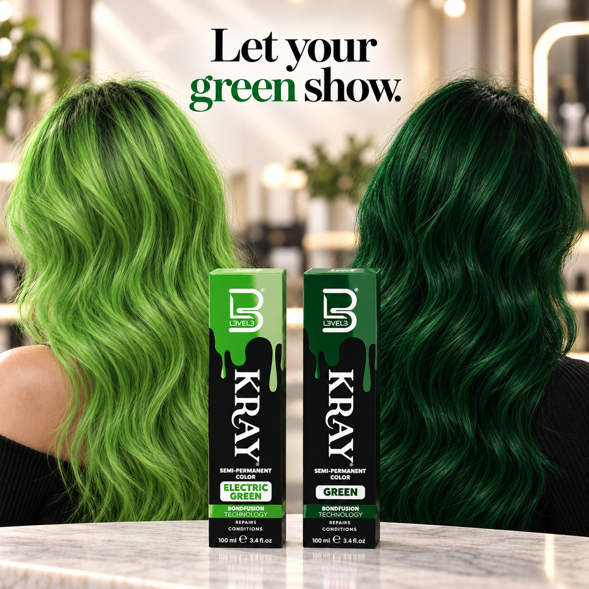 Electric Green Semi Permanent Color
