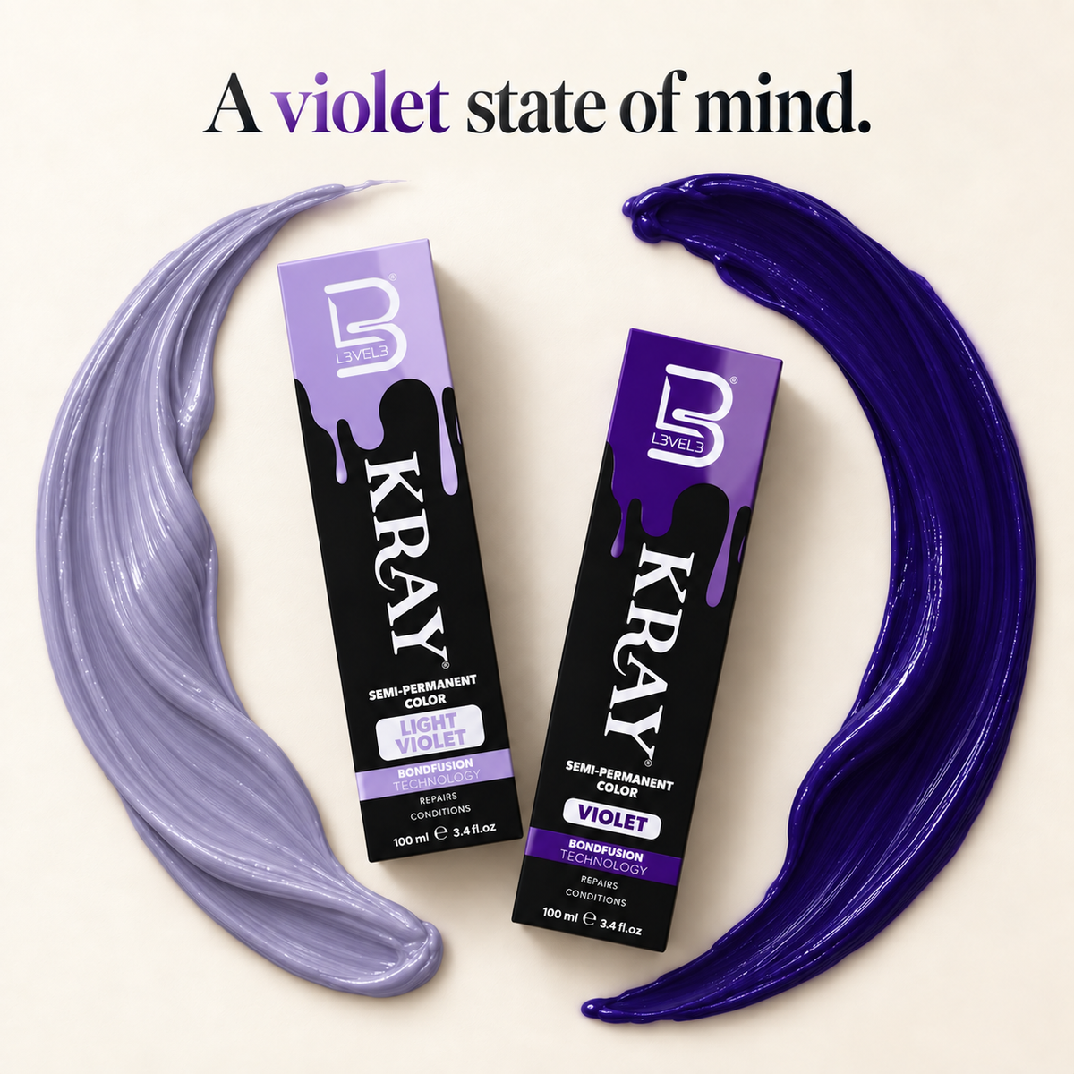 Light Violet Semi Permanent Color