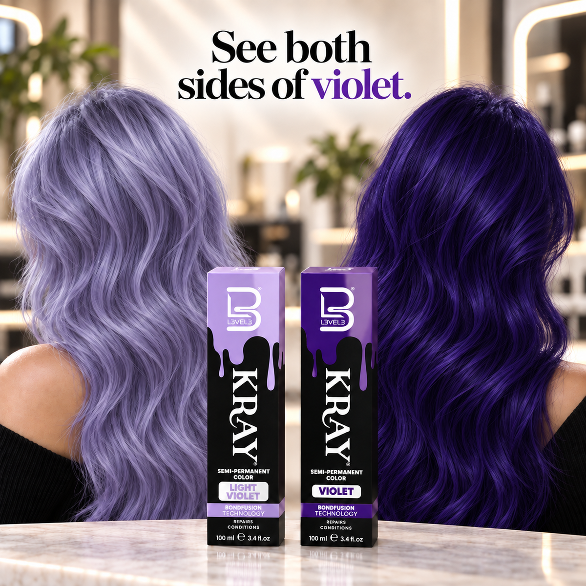 Light Violet Semi Permanent Color