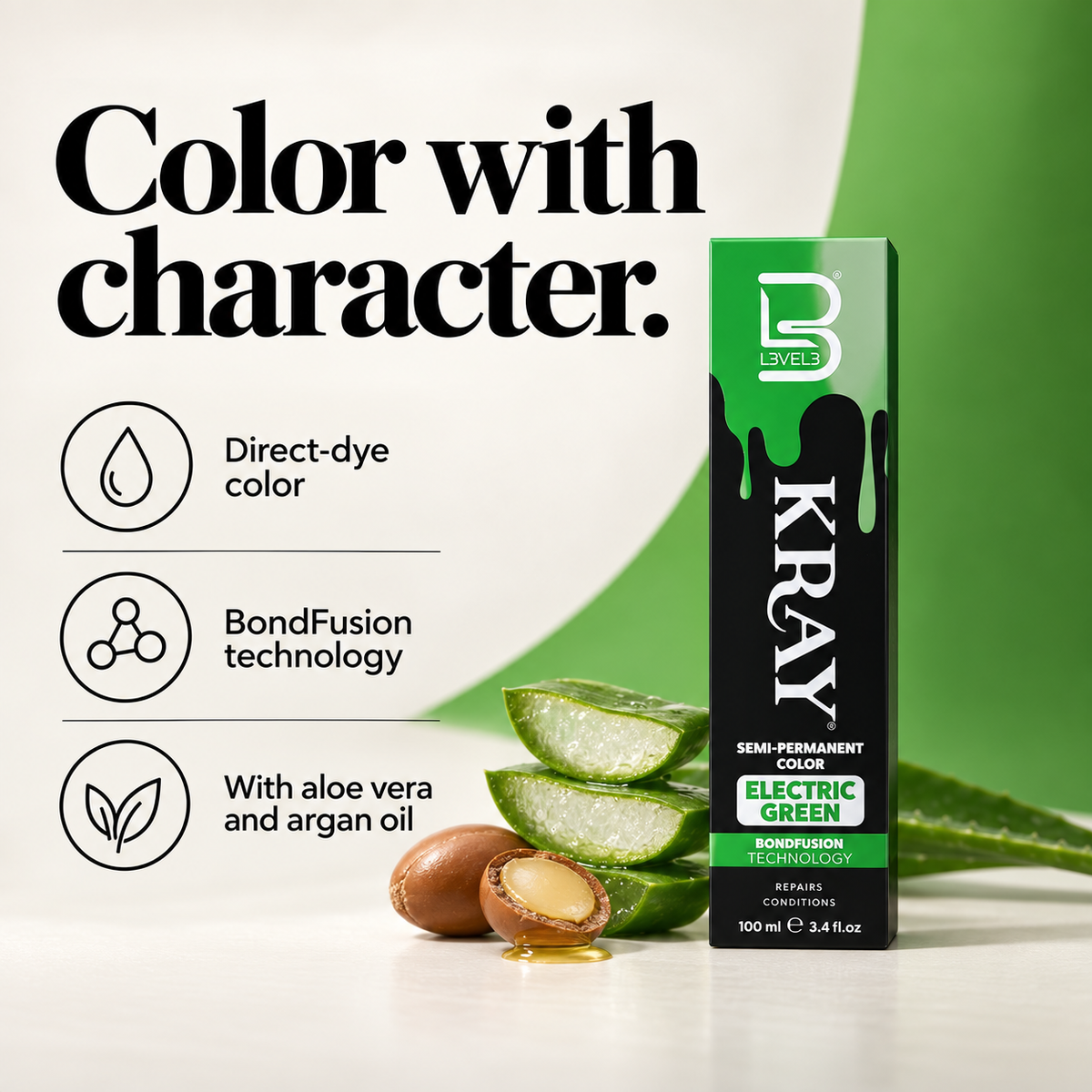 Electric Green Semi Permanent Color