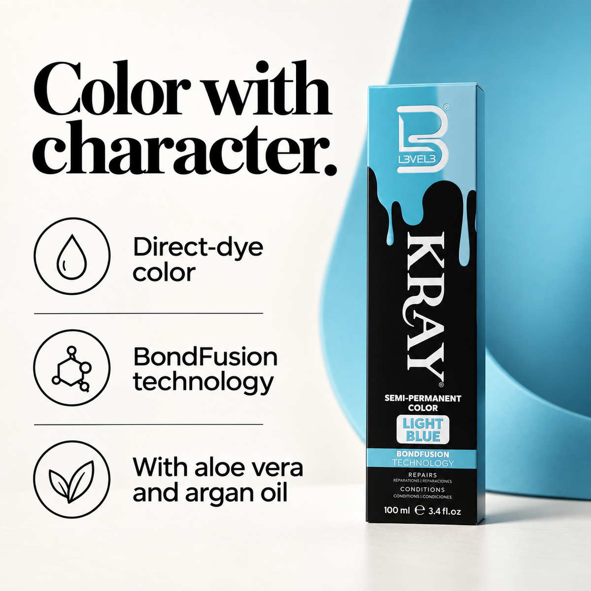 Light Blue Semi Permanent Color