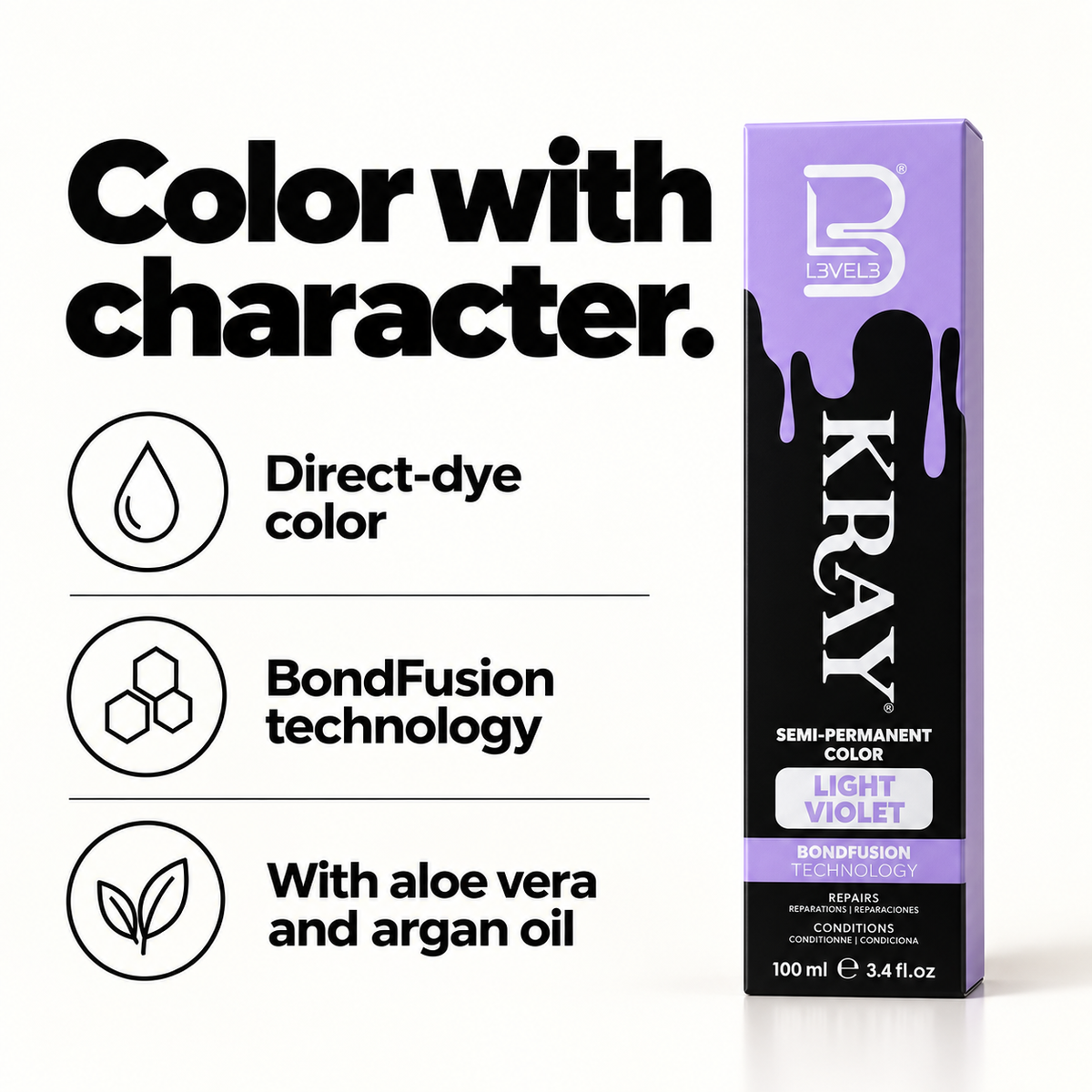 Light Violet Semi Permanent Color