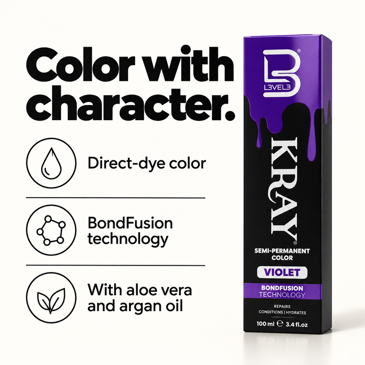 Violet Semi Permanent Color