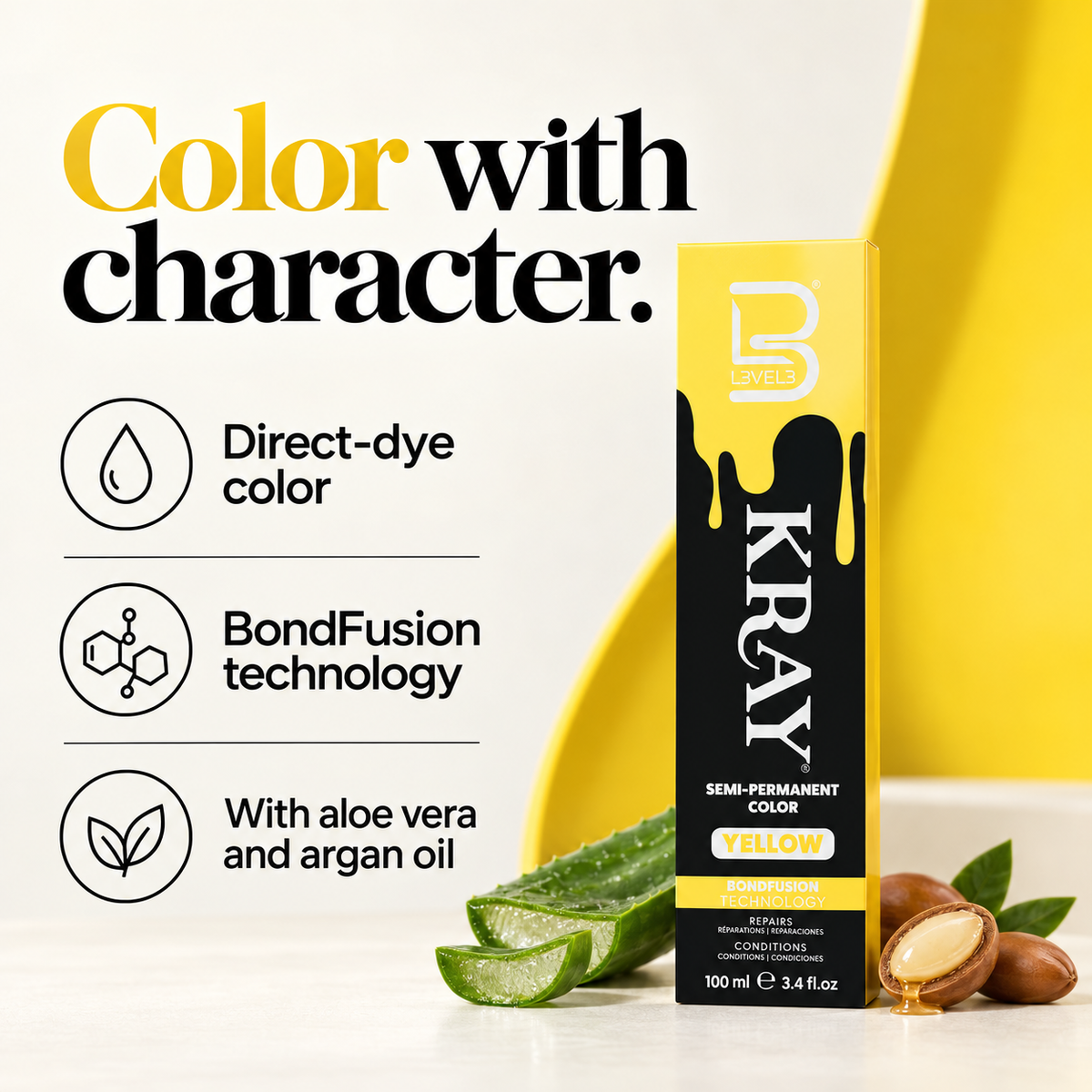 Yellow Semi Permanent Color