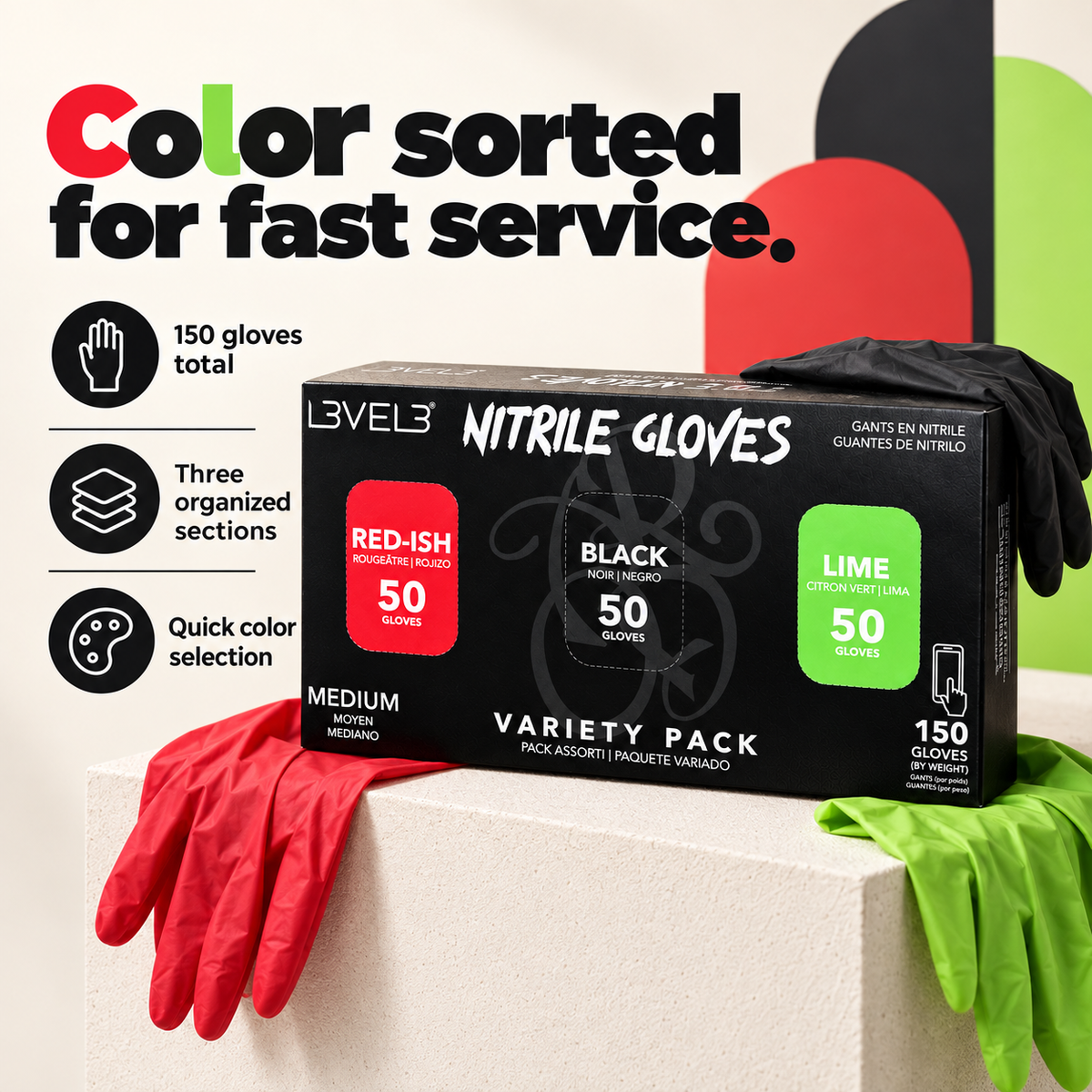 Nitrile Gloves Variety Pack