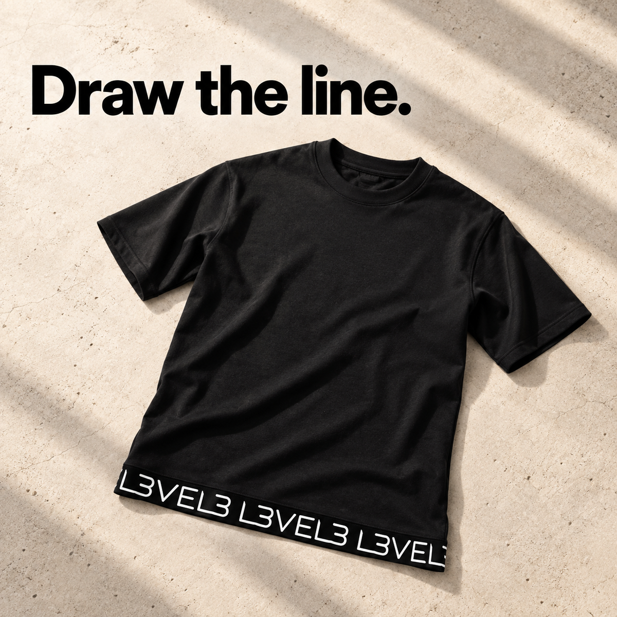 L3VEL3™ Premium Logo Strip tee