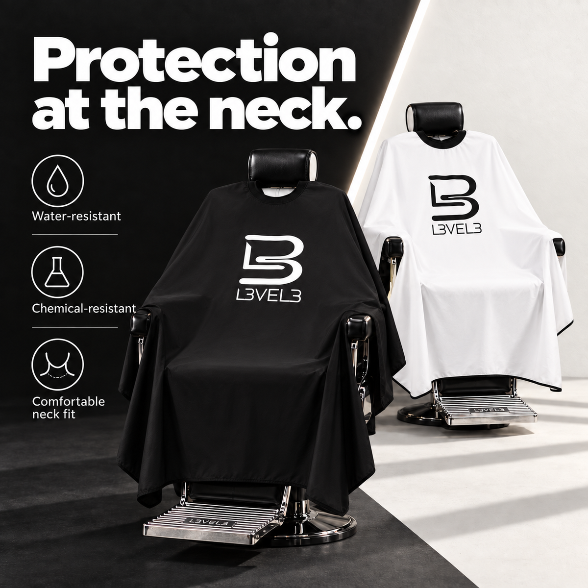 Professional Rubber Neck Cutting Cape | L3VEL3