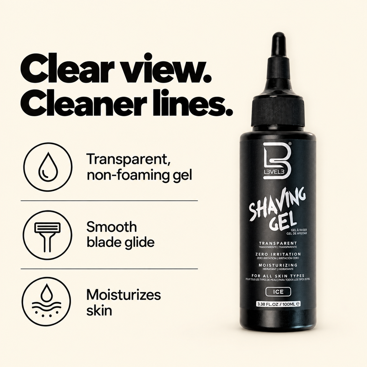 Transparent Shaving Gel
