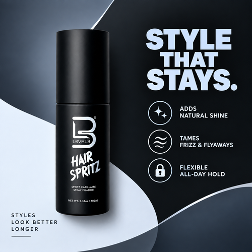 Hair Spritz | Natural Shine and Fiber Hold | L3VEL3