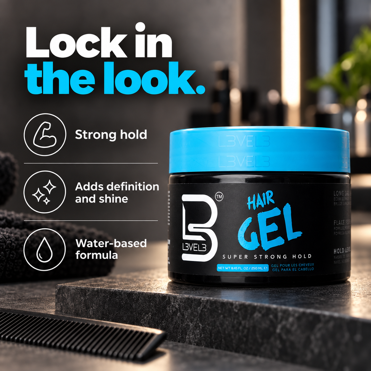 Strong Hair Styling Gel