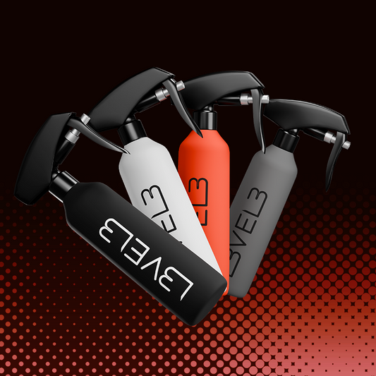 Rubberized Spray Bottles 4-Pack