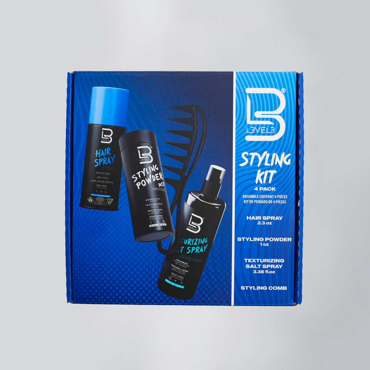 Styling Kit – Styling Powder, Salt Spray, Hair Spray & Styling