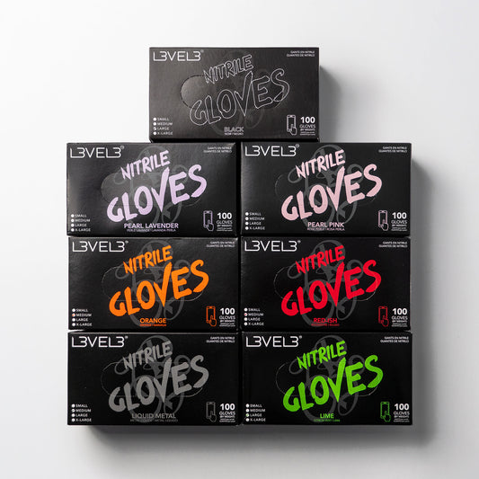 Nitrile Gloves Bundle - 7 Pack Assorted Colors