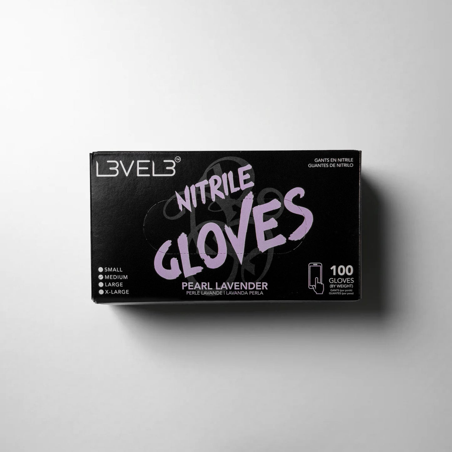 Level 3 Nitrile Gloves Pearl Lavender
