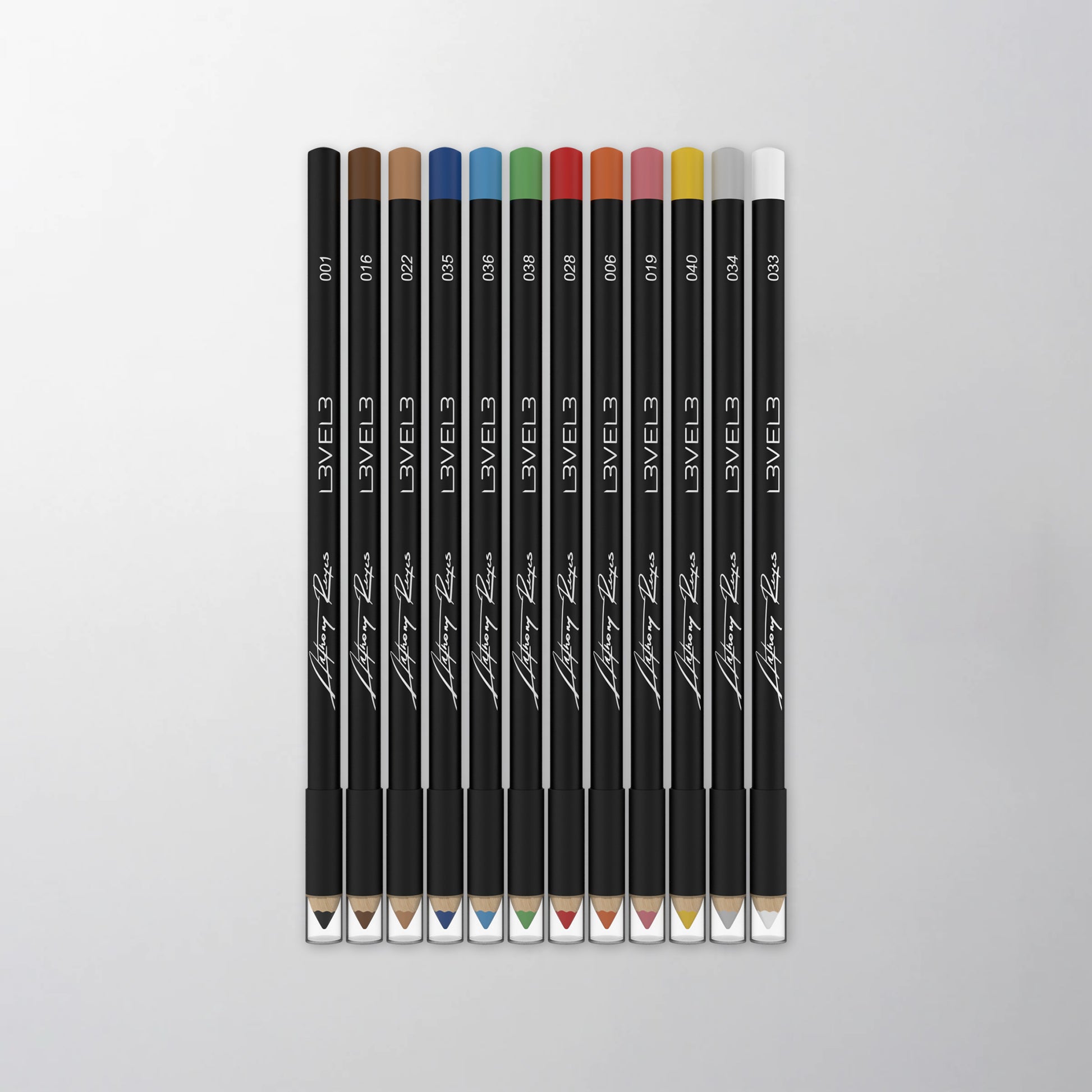 Level 3 12 piece Liner Pencils assorted colors